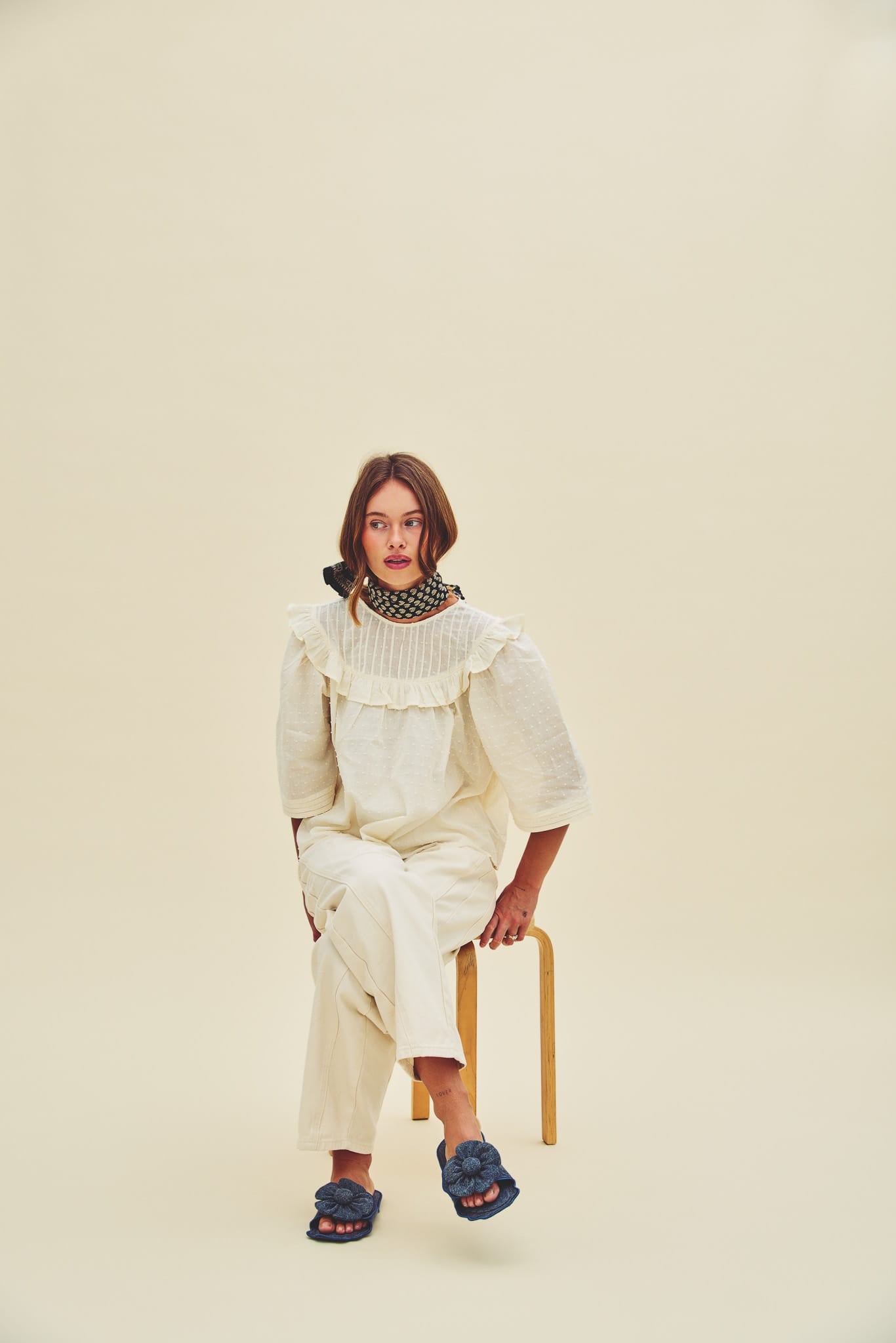 Cream Edwardian top