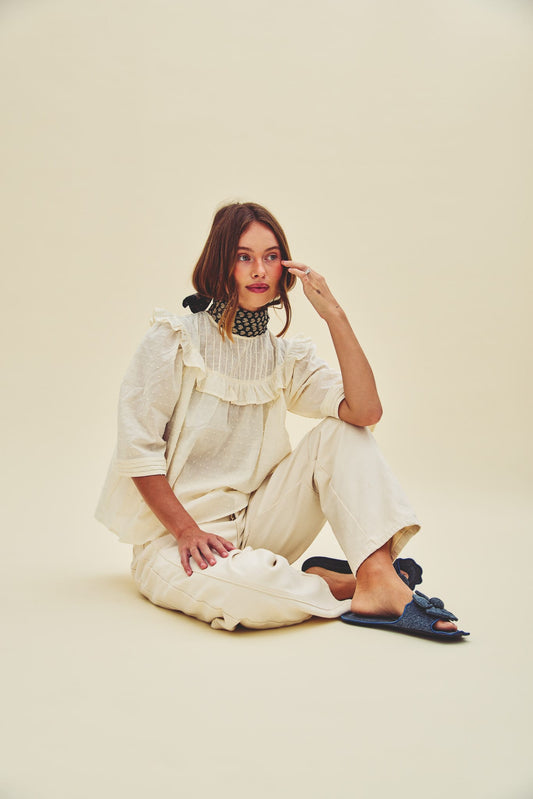 Cream Edwardian top